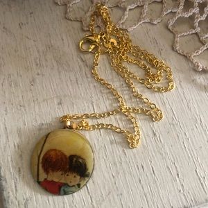 Vintage Fran Mar Moppets Pendant Necklace
